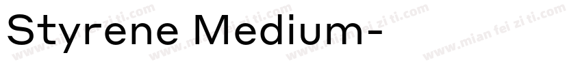 Styrene Medium字体转换